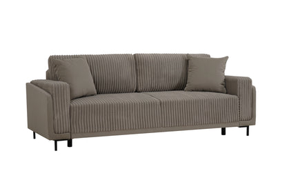 Sofa Arosa – miękka, sztruksowa, beżowa