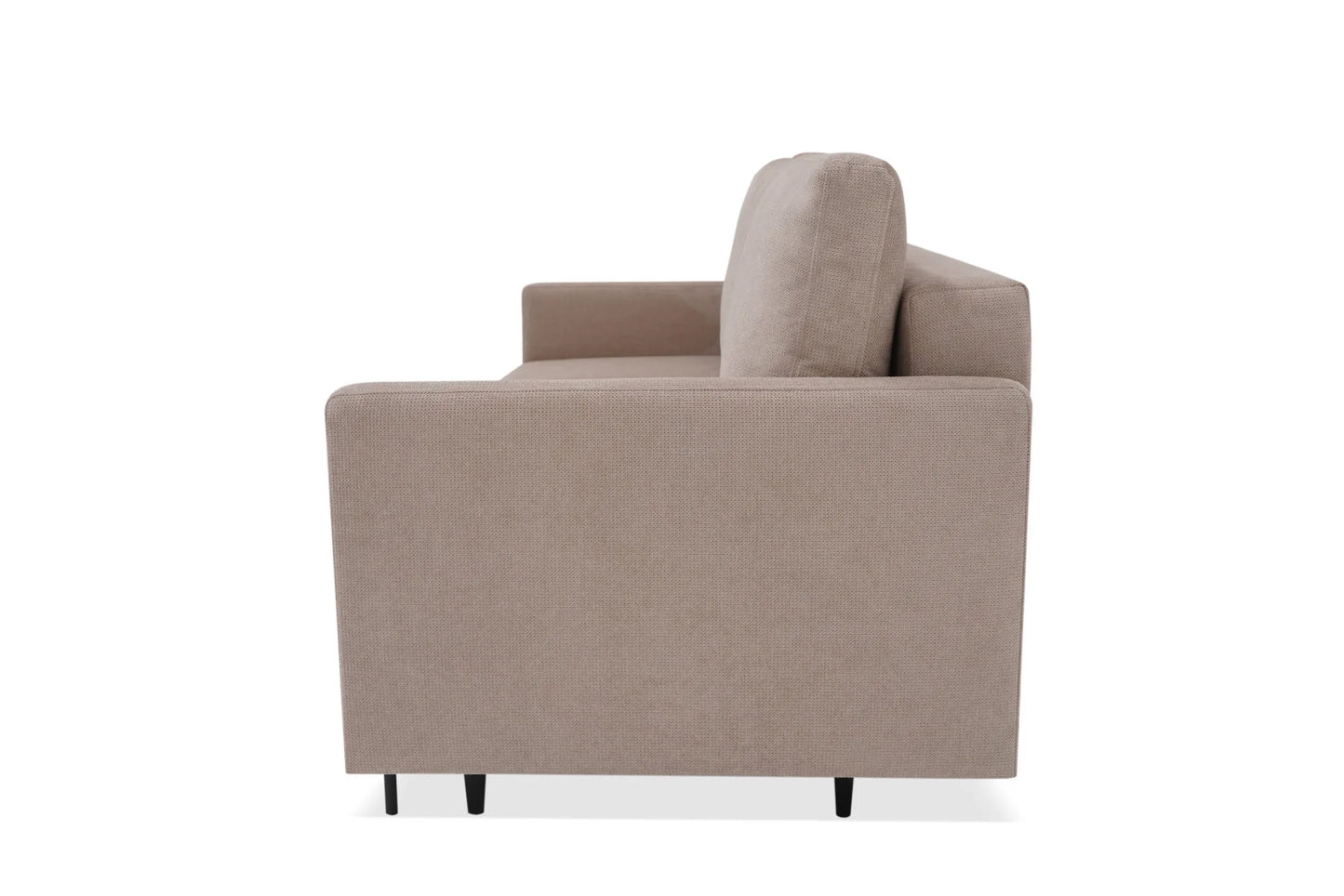Sofa Manama rozkładana beżowa metalowe nóżki