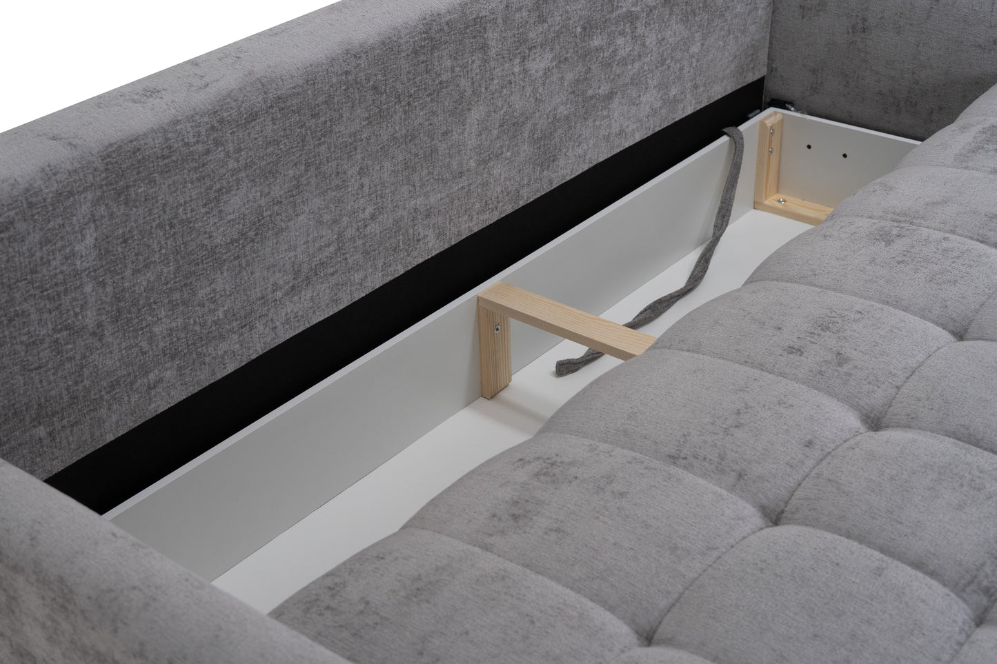 Sofa Daisy rozkładana szara Milky 60