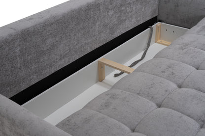 Sofa Daisy rozkładana szara Milky 60