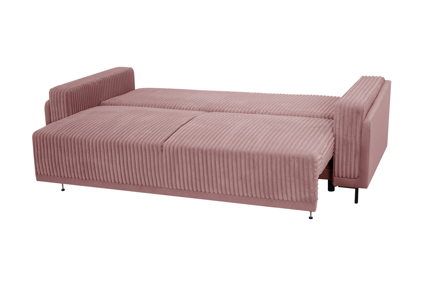 Sofa Arosa – miękka, sztruksowa, różowa