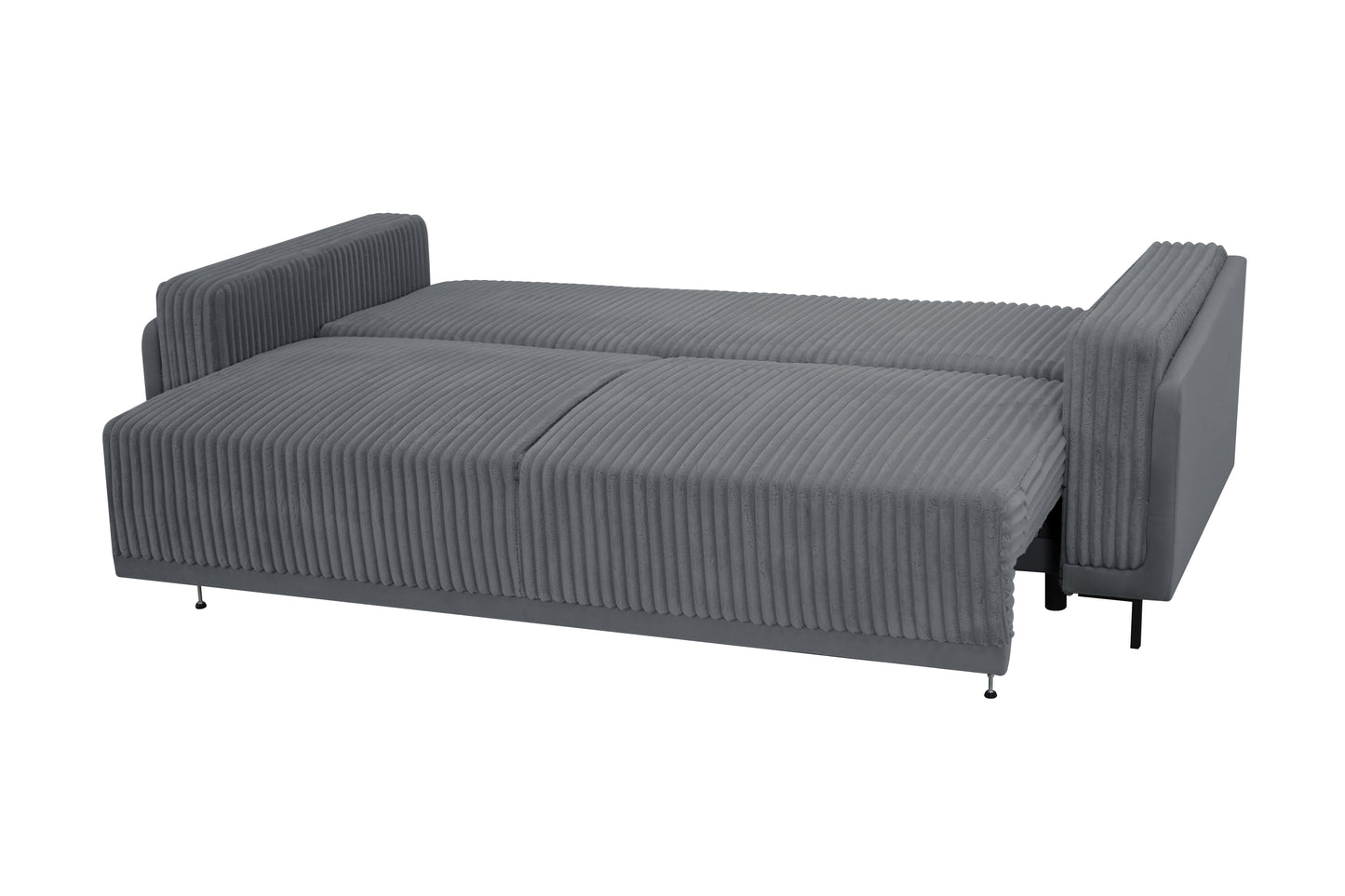 Sofa Arosa – miękka, sztruksowa, szara