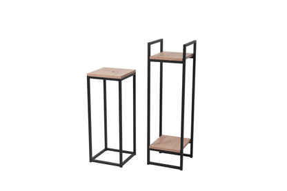 Kwietnik Loft KV1 metalowy stojący półka