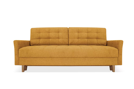 Sofa Daisy musztardowa rozkładana