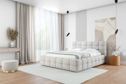 Łóżko Magnelio 160 tapicerowane boucle