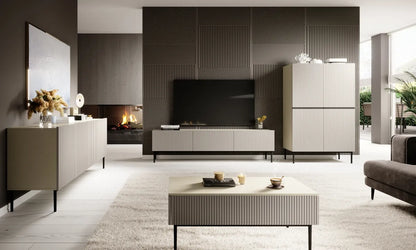 Kredens Nicole ryfla cashmere czarne detale