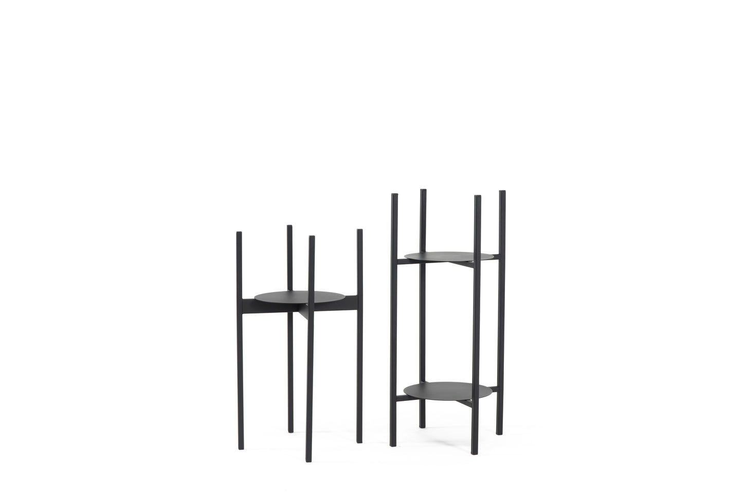 Kwietnik Loft KV3 metalowy czarny nowoczesny