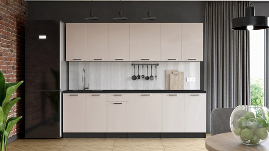 Szafka kuchenna górna otwarta 200 cm COMBO  czarna