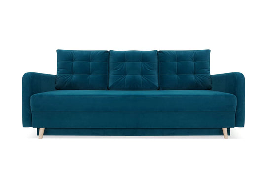 Sofa Nicea turkusowa rozkładana