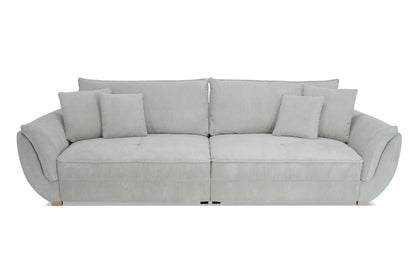 Sofa Fluffy szarości sztruks Poso