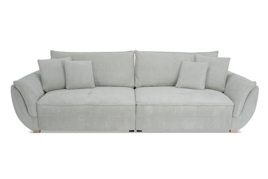 Sofa Fluffy szarości sztruks Poso