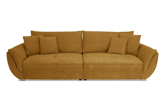 Sofa Fluffy musztardowa sztruks Poso