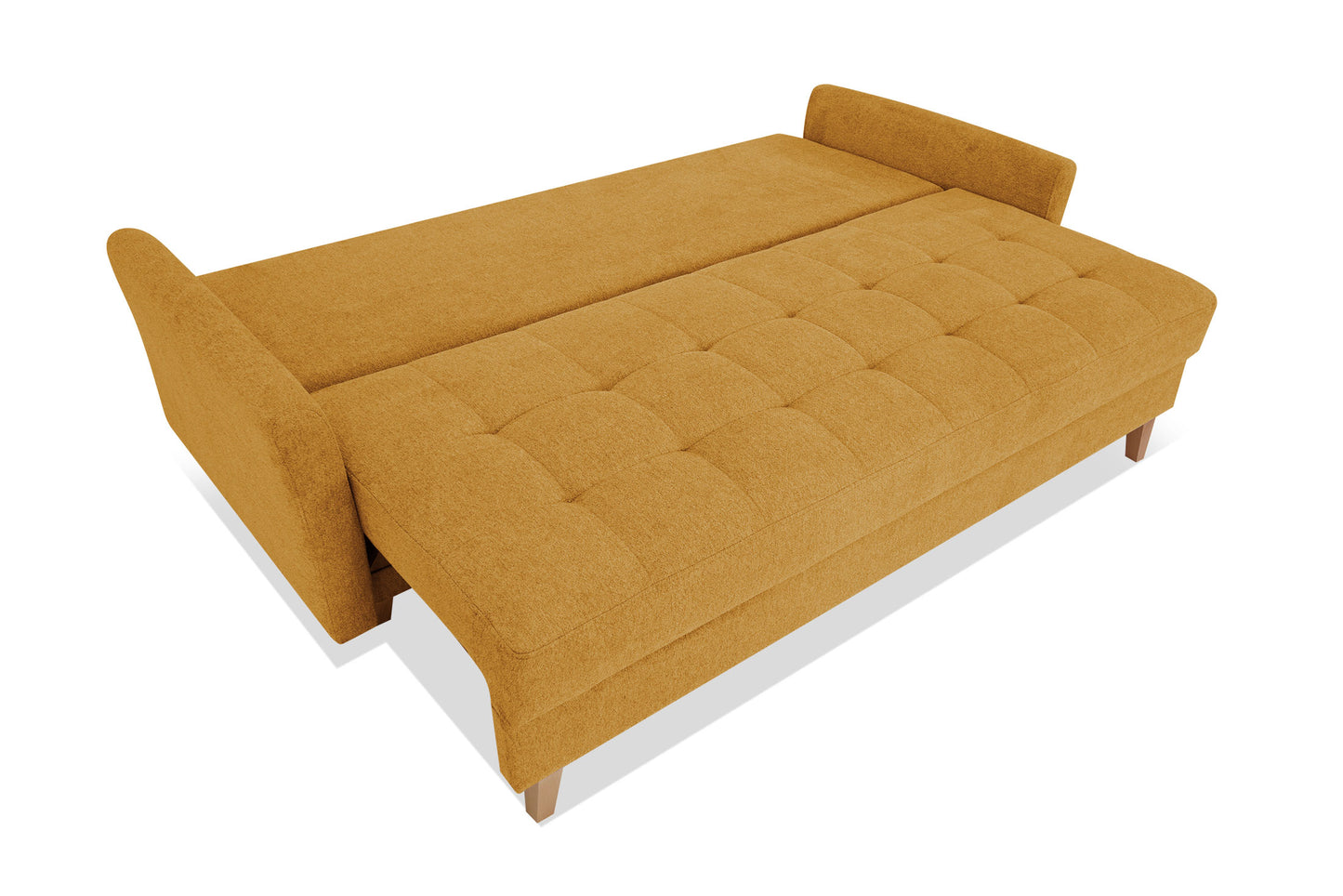 Sofa Daisy musztardowa rozkładana