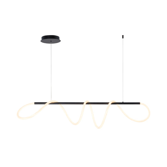 Lampa wisząca Gemini czarna nowoczesna