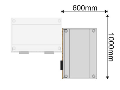 Szafka kuchenna dolna 80 cm COMBO – zaślepiona  czarny / kaszmir
