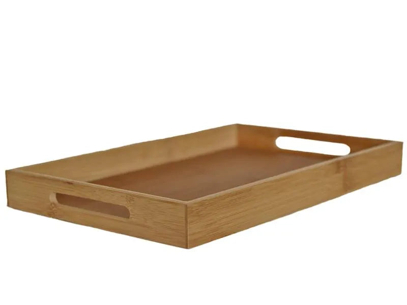 Bambusowa taca z uchwytami 38x25cm