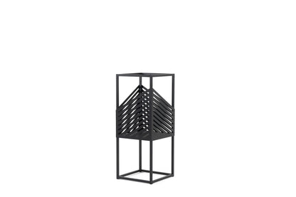 Kwietnik Loft KV10 wysoki industrialny czarny metal