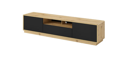 Szafka RTV Aston czarny front 200cm nowoczesna