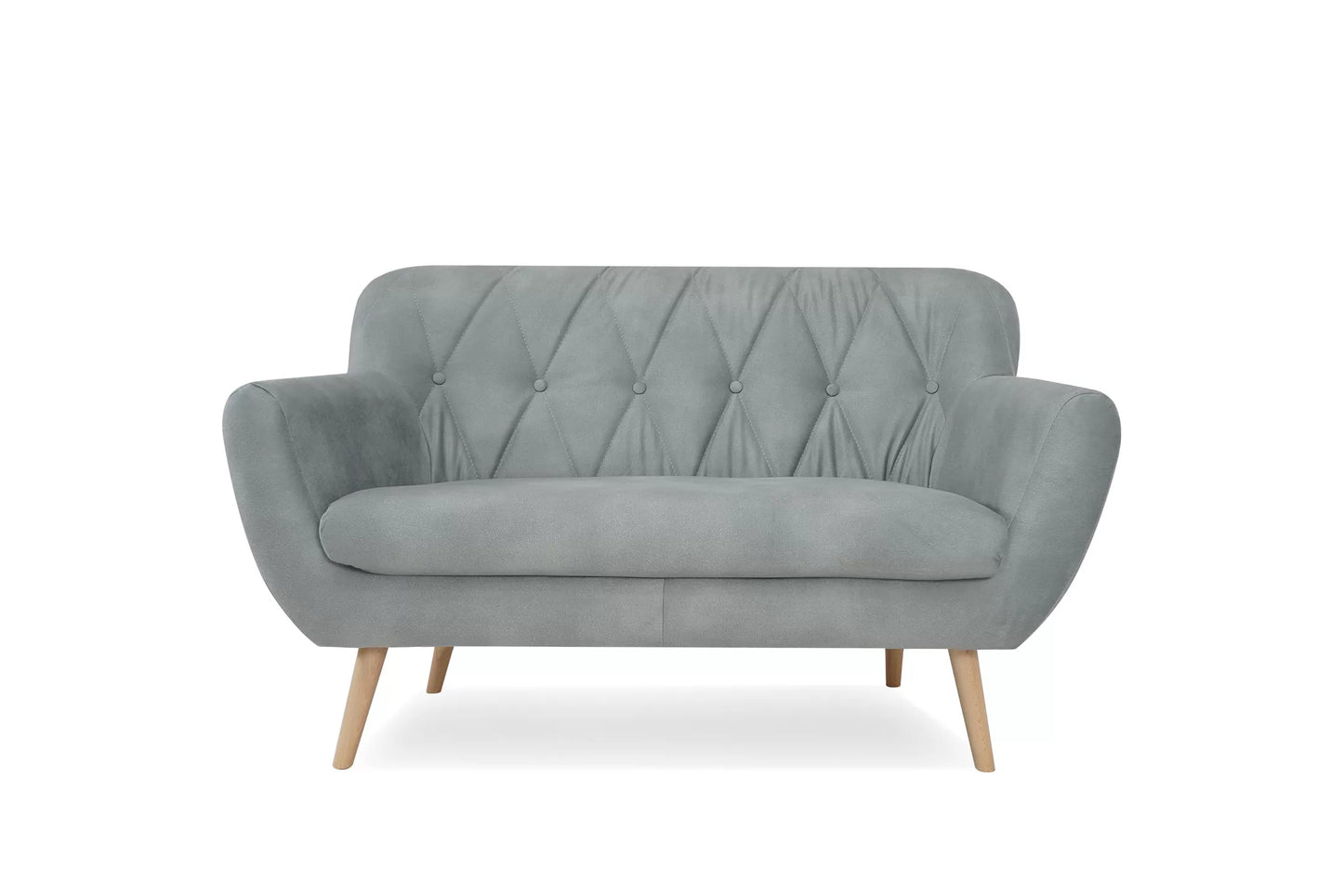Sofa Sandy szara pikowana 2os.