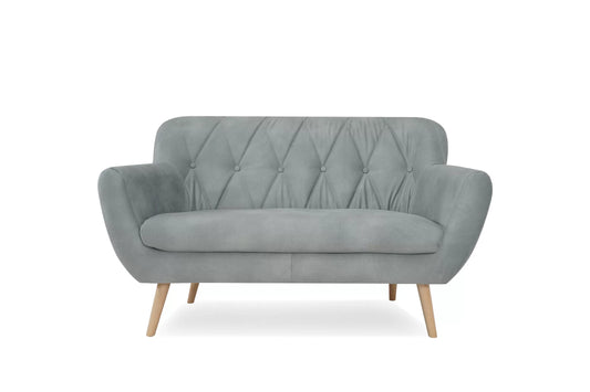 Sofa Sandy szara pikowana 2os.
