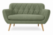 Sofa Sandy zielona pikowana 2os.