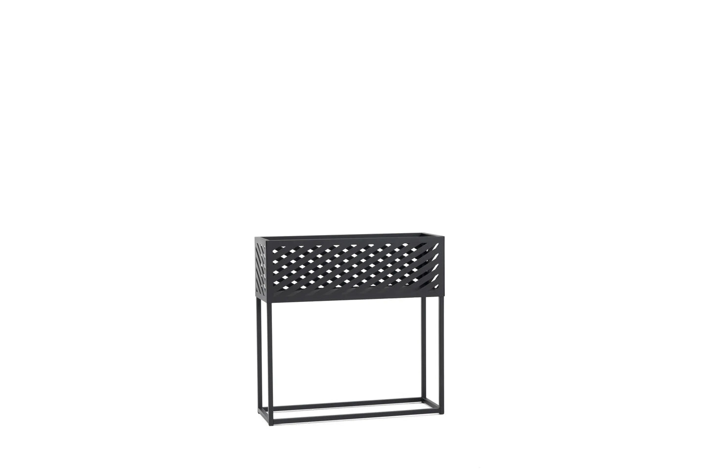 Kwietnik Loft KV12 czarny metal stojak na kwiaty