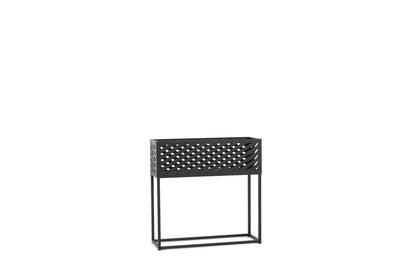 Kwietnik Loft KV12 czarny metal stojak na kwiaty