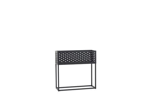 Kwietnik Loft KV12 czarny metal stojak na kwiaty