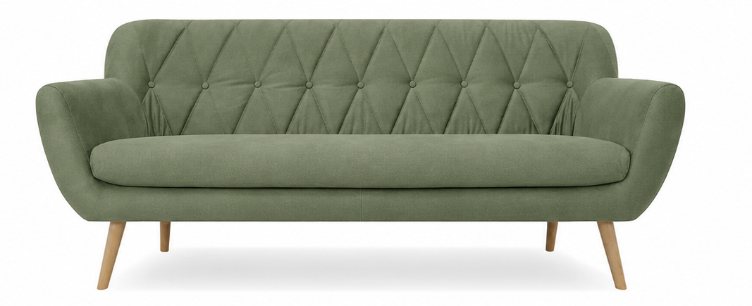 Sofa Sandy zielona 3os.