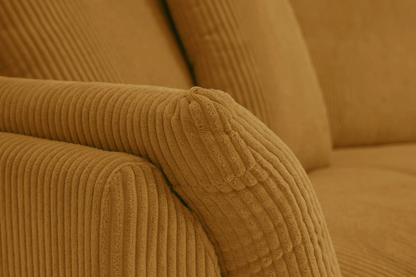 Sofa Fluffy musztardowa sztruks Poso