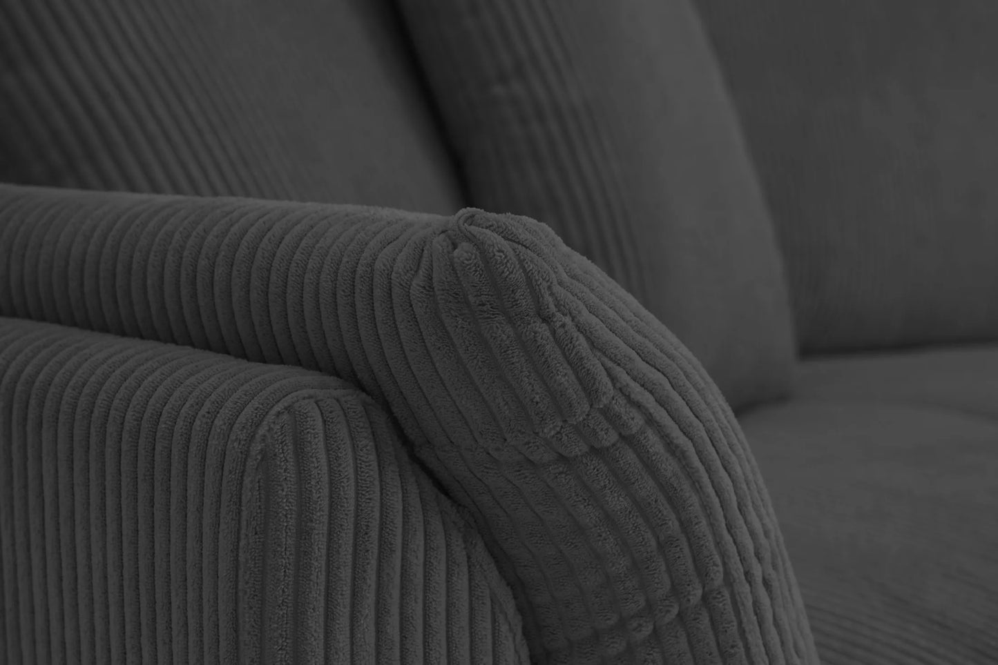 Sofa Fluffy grafitowa sztruksowa Poso