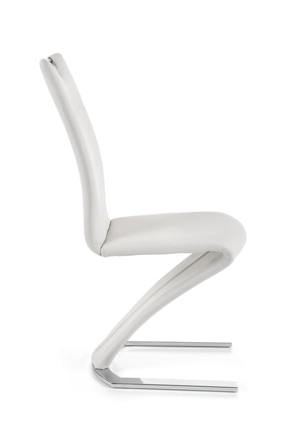 Krzesło K188 białe/metalowe