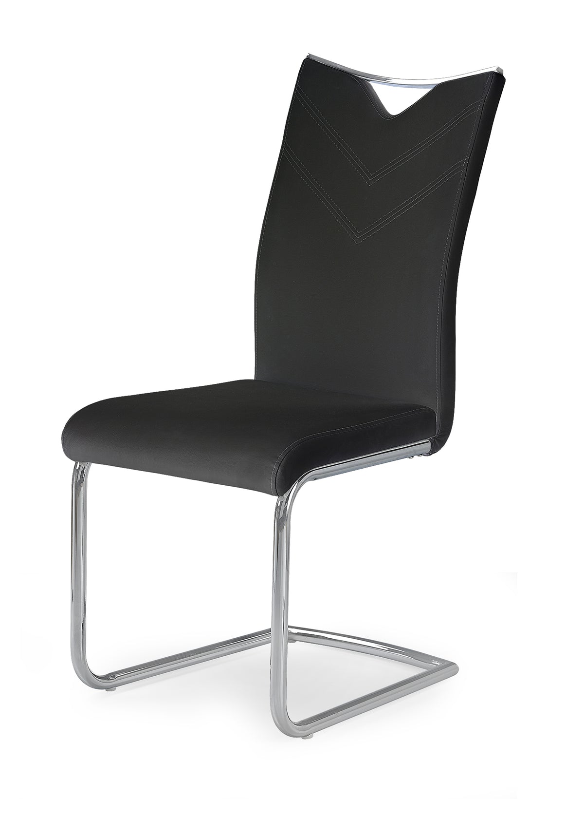 Krzesło K224 czarne/metalowe