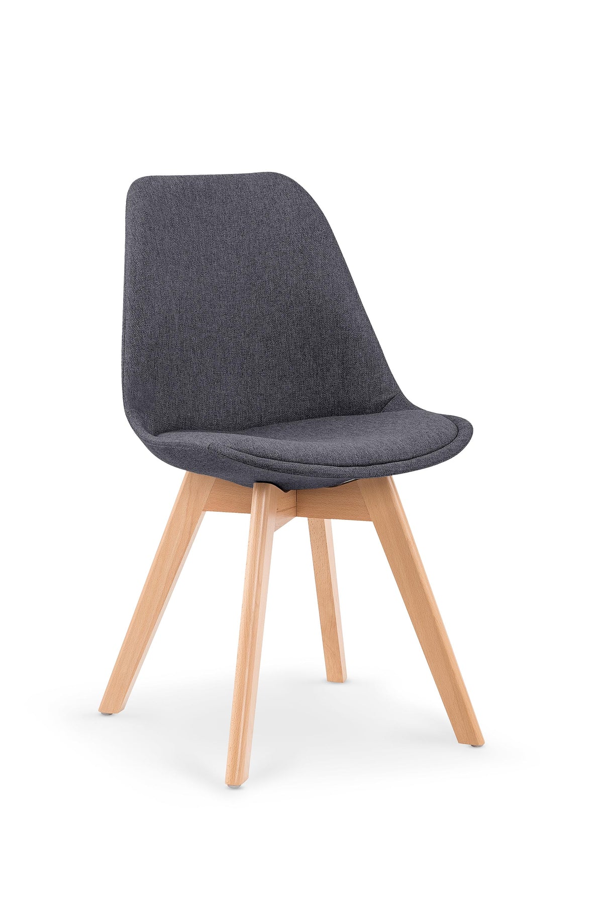 Krzesło K303 ciemny popiel/drewniane
