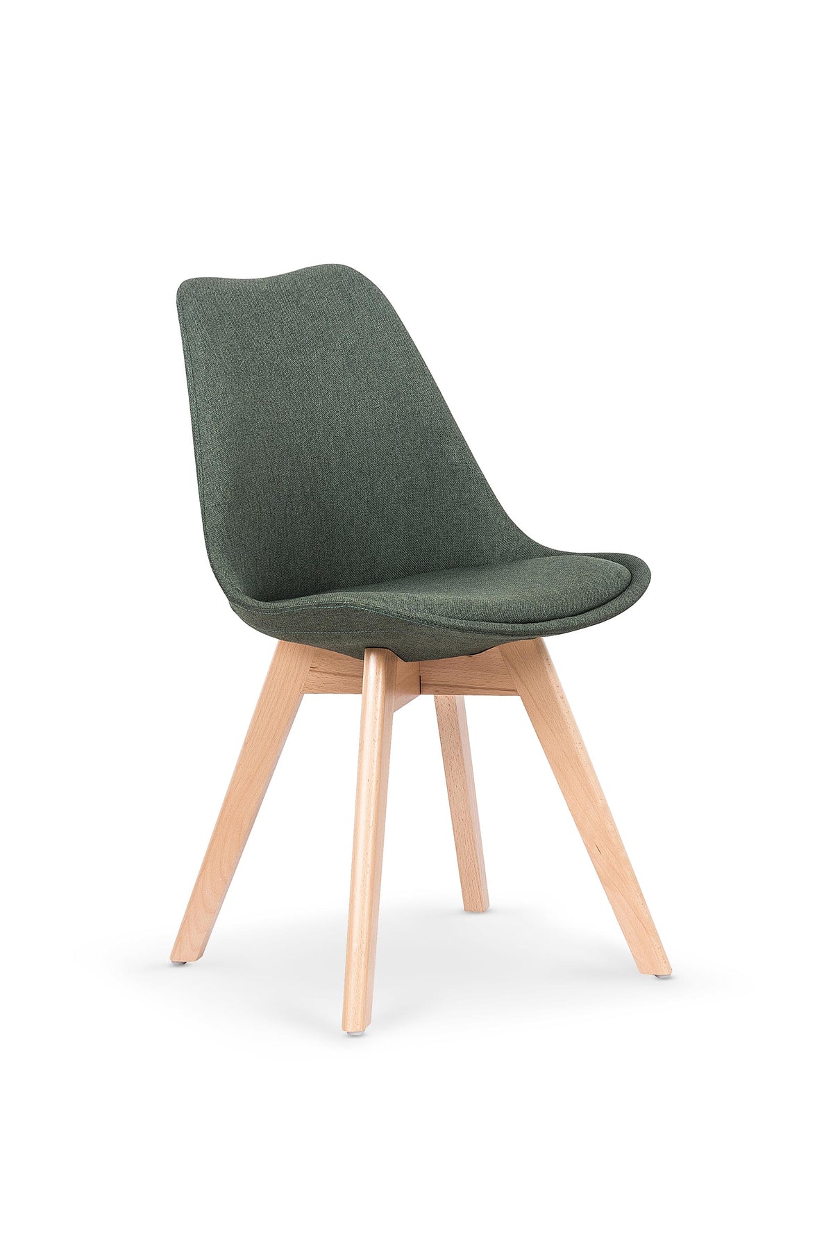 Krzesło K303 ciemne zielone/drewniane