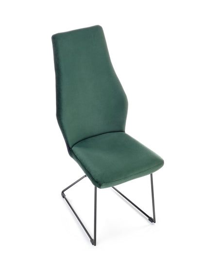 Krzesło K485 zielone/metalowe