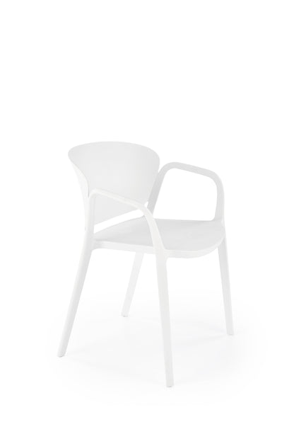 Krzesło K491 białe/tworzywo