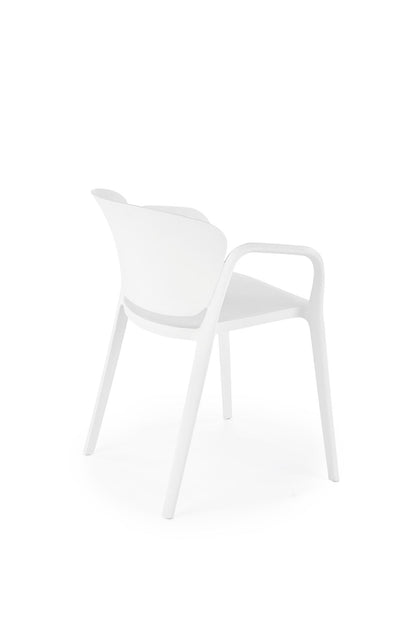 Krzesło K491 białe/tworzywo