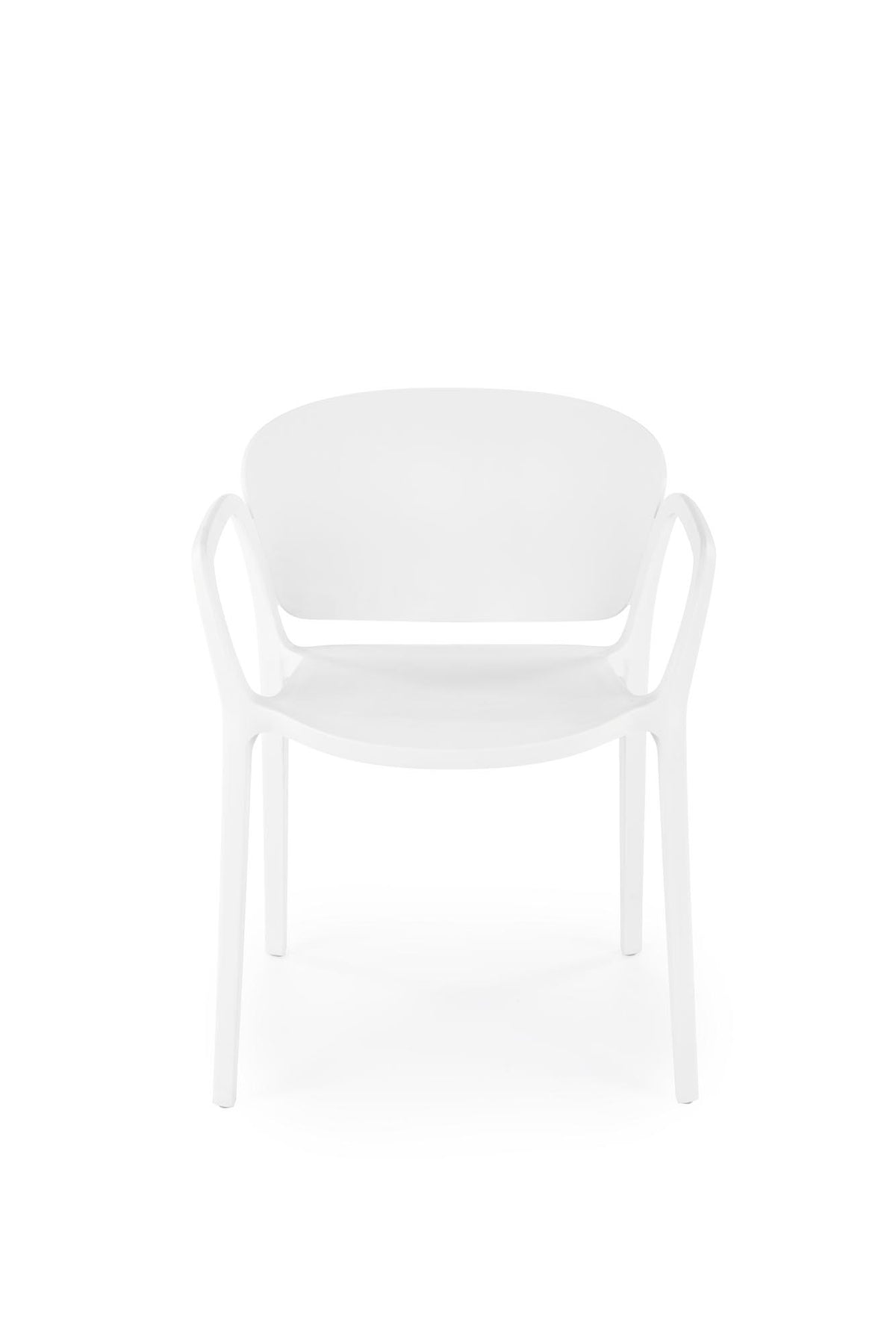 Krzesło K491 białe/tworzywo