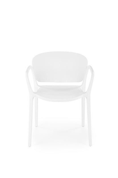Krzesło K491 białe/tworzywo
