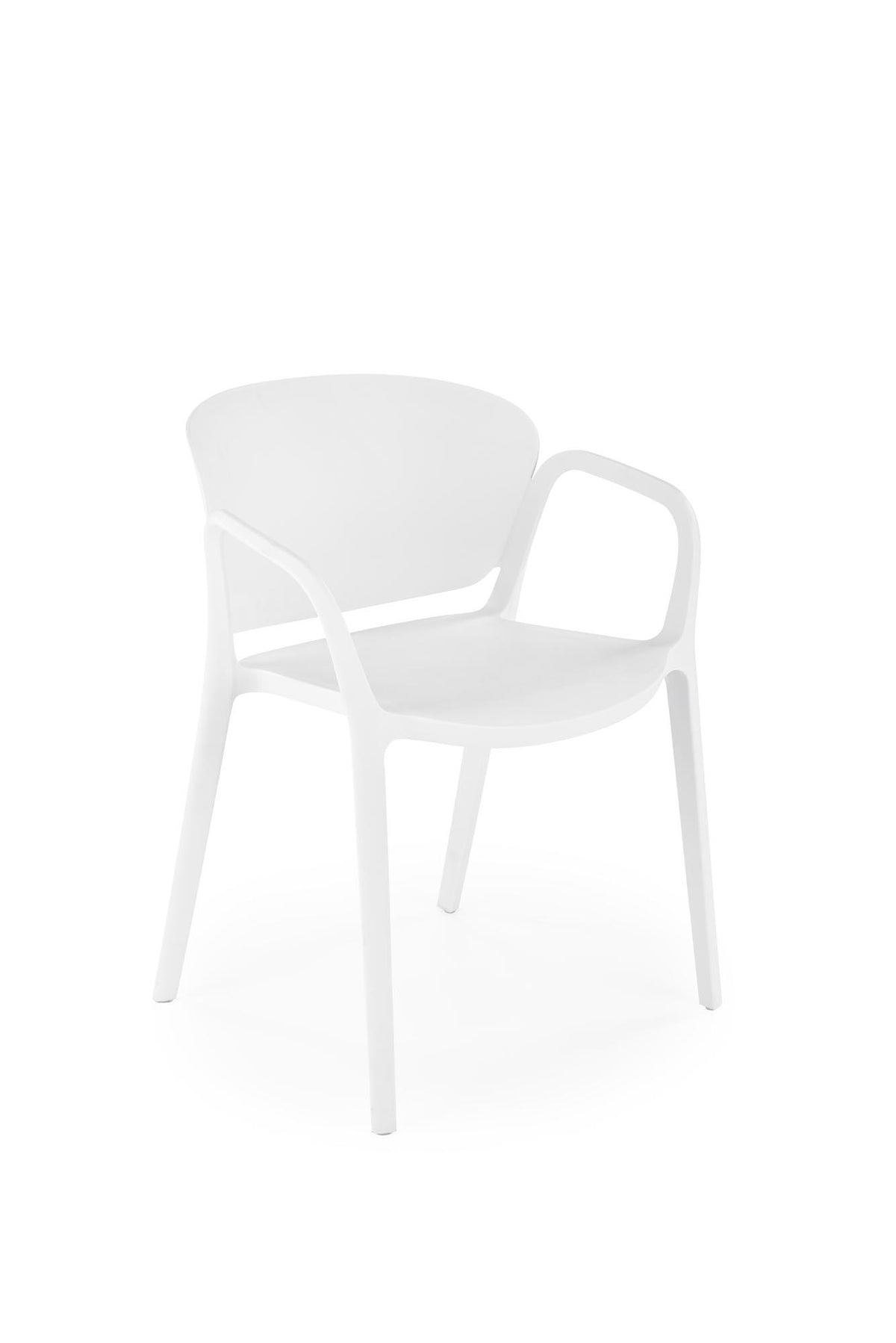 Krzesło K491 białe/tworzywo