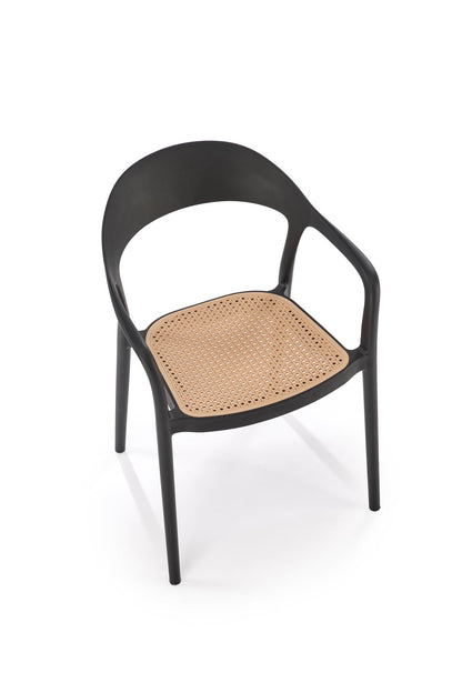 Krzesło K530 czarne/tworzywo