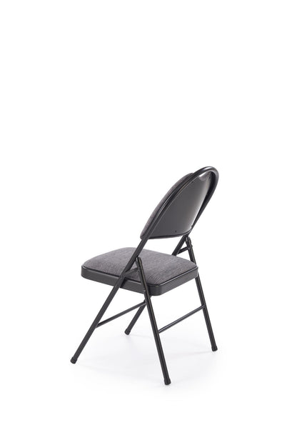Krzesdło K566 składane/czarne/popiel