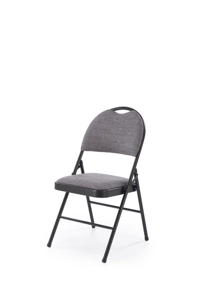 Krzesdło K566 składane/czarne/popiel