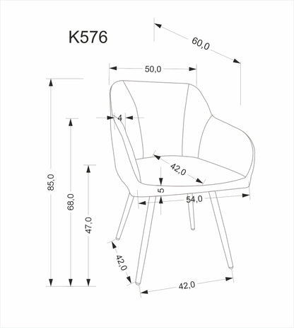 Krzesło K576 popiel/obrotowe