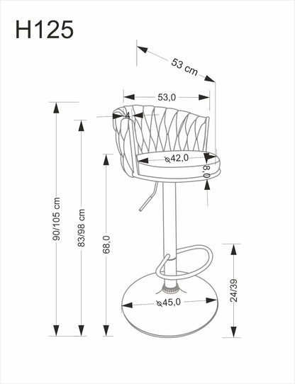 Hoker H126 beżowy boucle nowoczesny