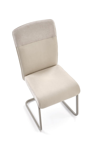 Krzesło K584 beżowe/metalowe