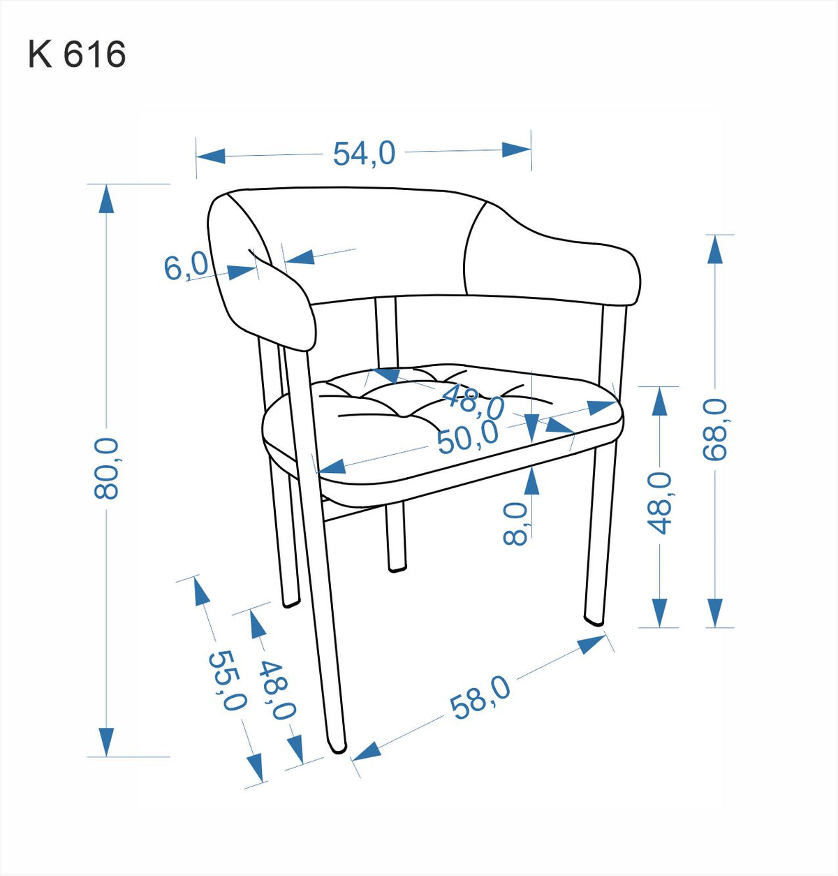 Krzesło K616 beżowe/metalowe