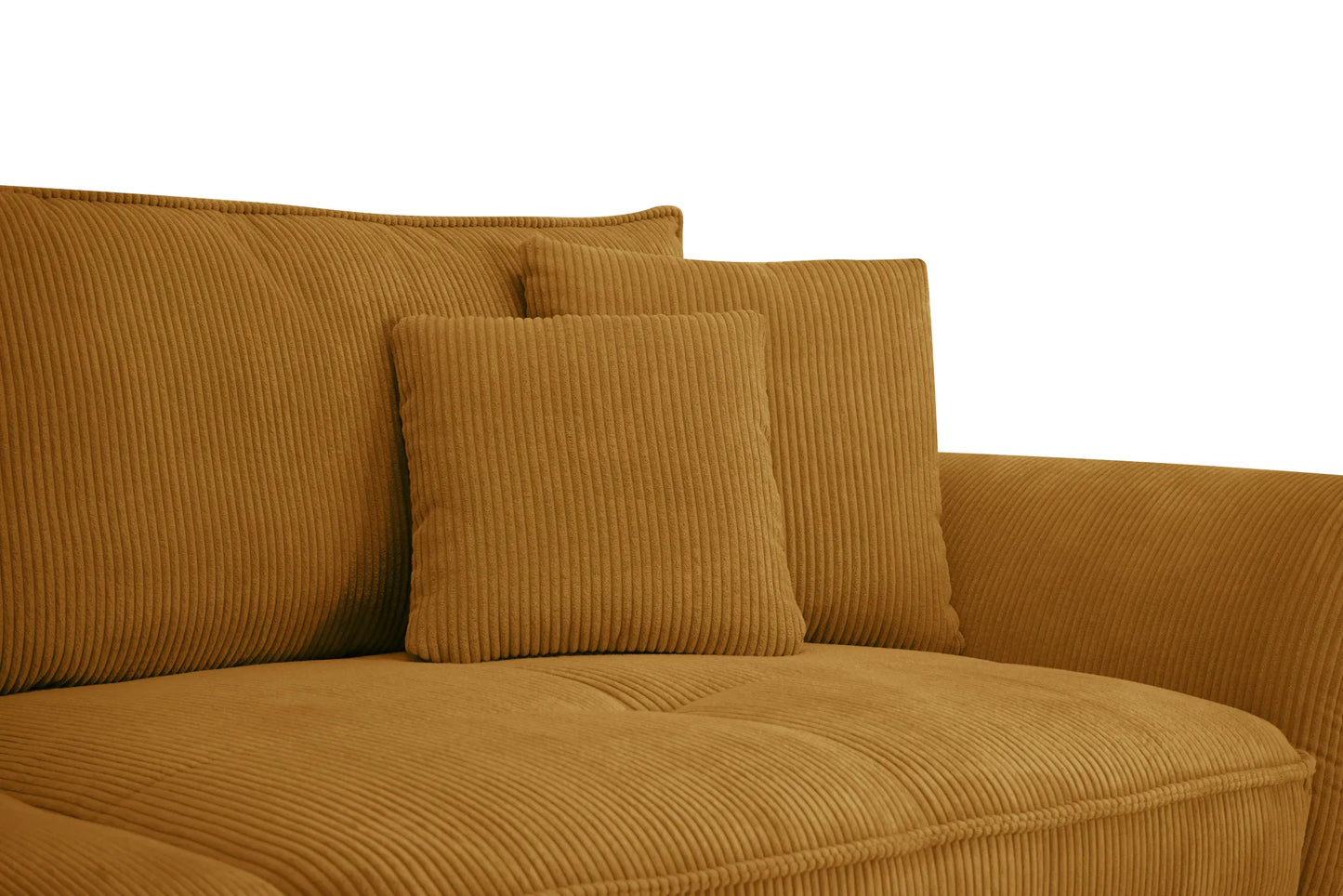 Sofa Fluffy musztardowa sztruks Poso