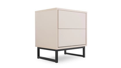 Szafka nocna Genua beż piaskowy metalowy stelaż